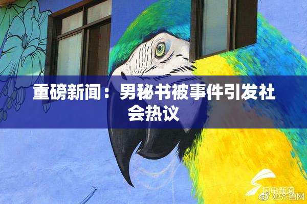 重磅新闻：男秘书被事件引发社会热议