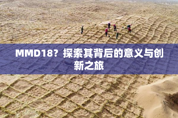 MMD18？探索其背后的意义与创新之旅