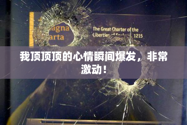 我顶顶顶的心情瞬间爆发，非常激动！