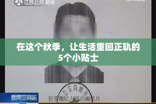 在这个秋季，让生活重回正轨的5个小贴士