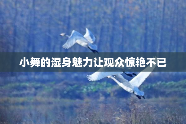 小舞的湿身魅力让观众惊艳不已