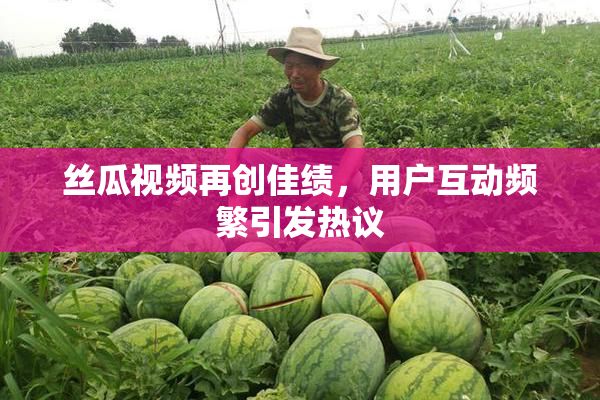 丝瓜视频再创佳绩，用户互动频繁引发热议