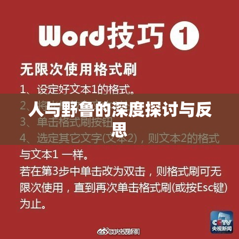 人与野鲁的深度探讨与反思