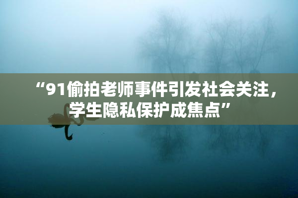 “91偷拍老师事件引发社会关注，学生隐私保护成焦点”
