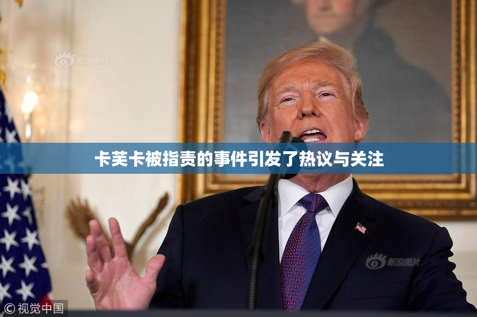 卡芙卡被指责的事件引发了热议与关注