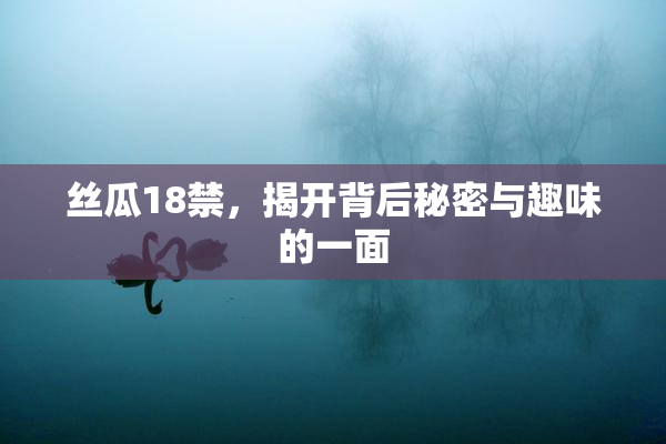 丝瓜18禁，揭开背后秘密与趣味的一面