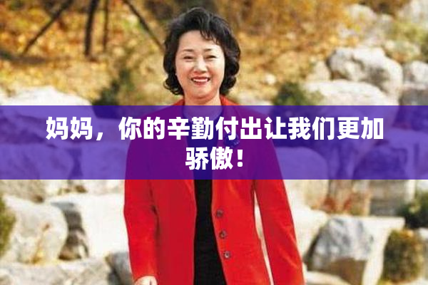 妈妈，你的辛勤付出让我们更加骄傲！