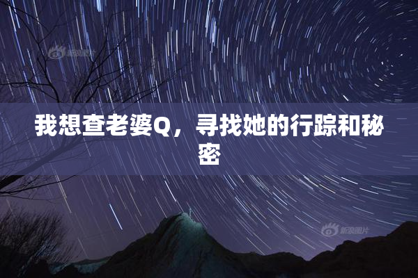 我想查老婆Q，寻找她的行踪和秘密