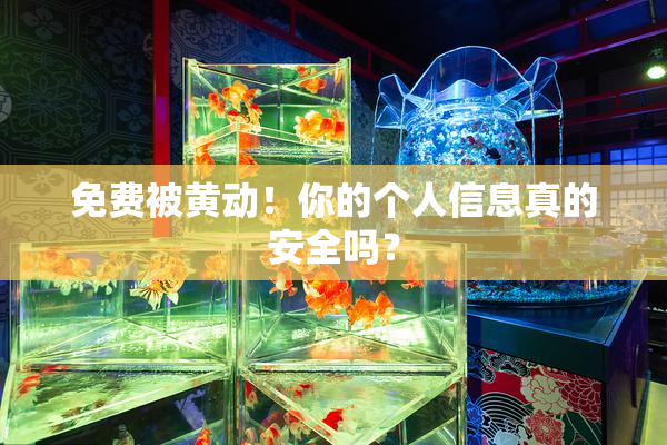 免费被黄动！你的个人信息真的安全吗？