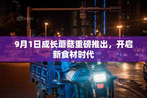 9月1日成长蘑菇重磅推出，开启新食材时代
