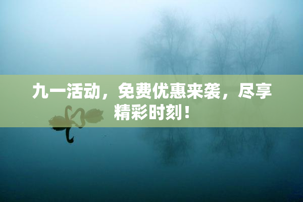 九一活动，免费优惠来袭，尽享精彩时刻！
