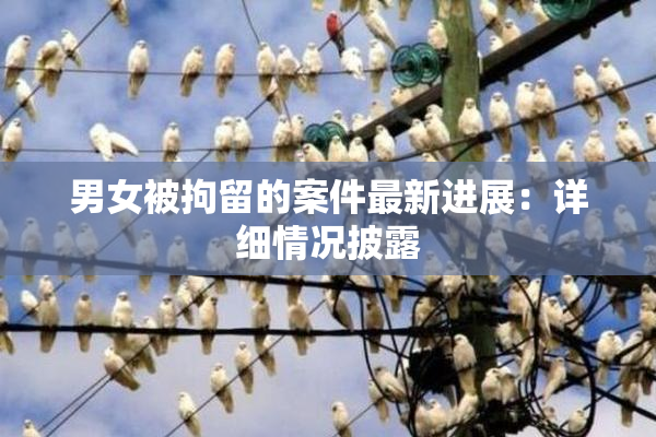 男女被拘留的案件最新进展：详细情况披露