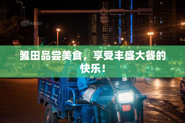 雏田品尝美食，享受丰盛大餐的快乐！