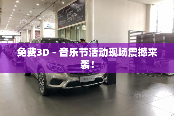 免费3D - 音乐节活动现场震撼来袭！
