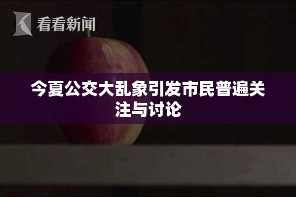 今夏公交大乱象引发市民普遍关注与讨论