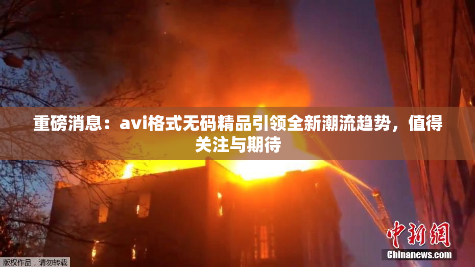 重磅消息：avi格式无码精品引领全新潮流趋势，值得关注与期待