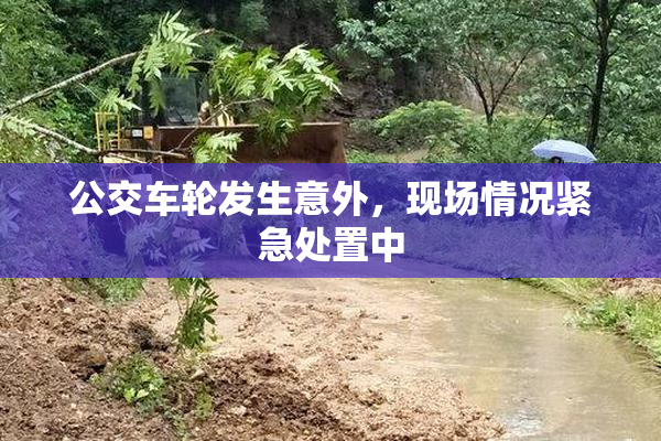 公交车轮发生意外，现场情况紧急处置中