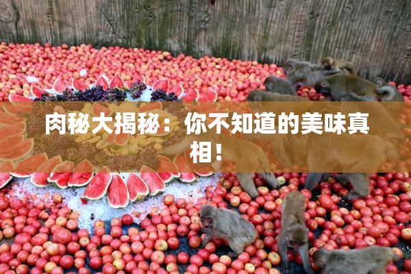 肉秘大揭秘：你不知道的美味真相！