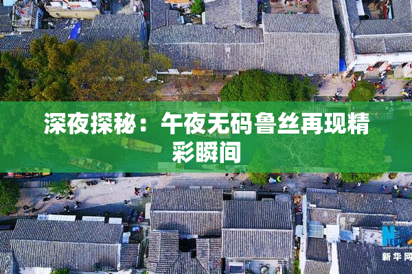 深夜探秘：午夜无码鲁丝再现精彩瞬间