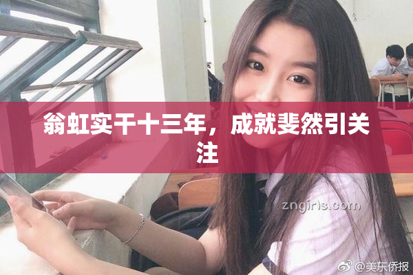 翁虹实干十三年，成就斐然引关注