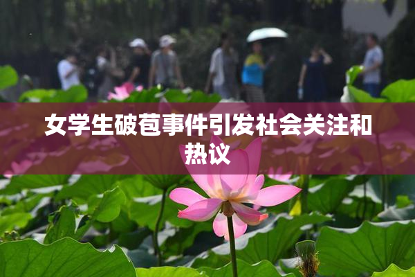 女学生破苞事件引发社会关注和热议