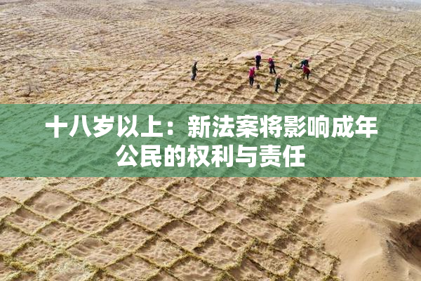 十八岁以上：新法案将影响成年公民的权利与责任