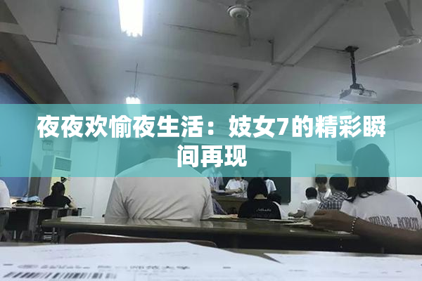 夜夜欢愉夜生活：妓女7的精彩瞬间再现