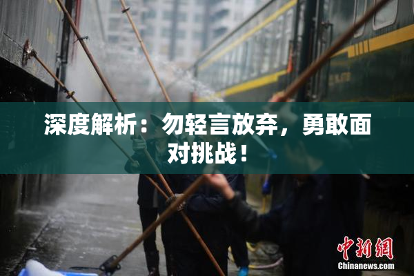 深度解析：勿轻言放弃，勇敢面对挑战！