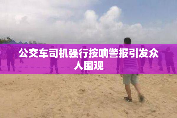 公交车司机强行按响警报引发众人围观