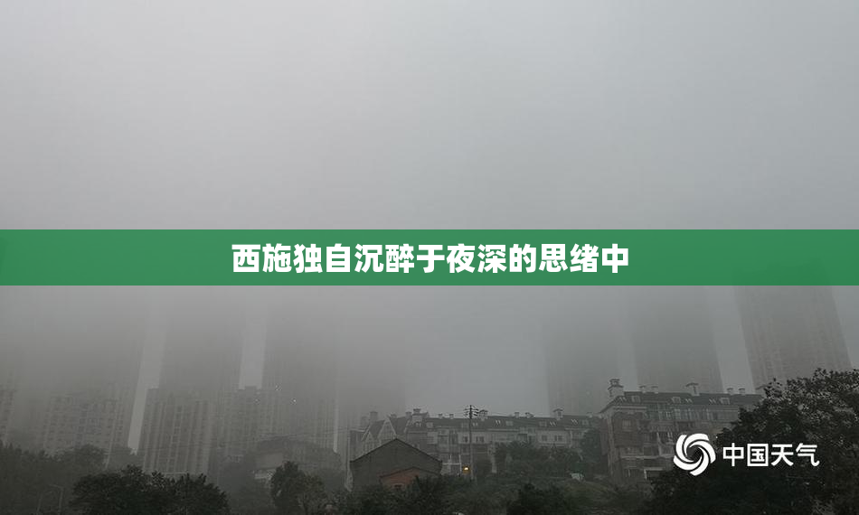 西施独自沉醉于夜深的思绪中
