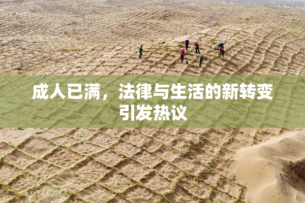 成人已满，法律与生活的新转变引发热议
