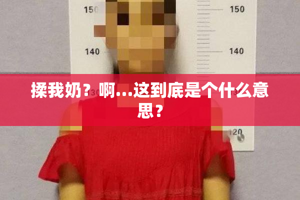 揉我奶？啊…这到底是个什么意思？