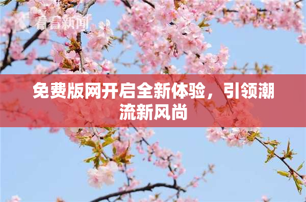 免费版网开启全新体验，引领潮流新风尚