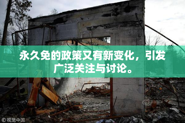 永久免的政策又有新变化，引发广泛关注与讨论。