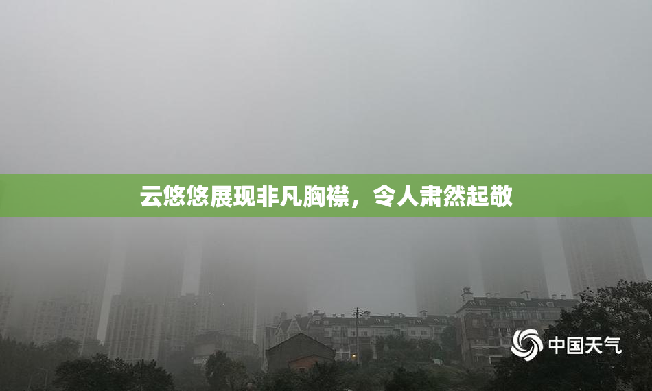 云悠悠展现非凡胸襟，令人肃然起敬