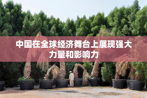 中国在全球经济舞台上展现强大力量和影响力