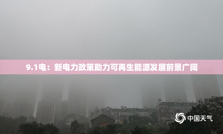 9.1电：新电力政策助力可再生能源发展前景广阔