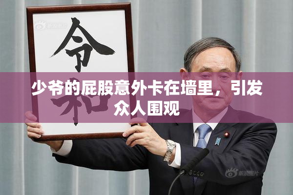 少爷的屁股意外卡在墙里，引发众人围观