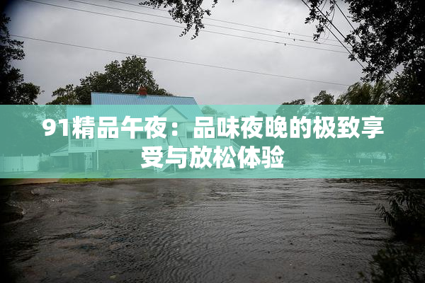 91精品午夜：品味夜晚的极致享受与放松体验