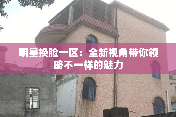 明星换脸一区：全新视角带你领略不一样的魅力
