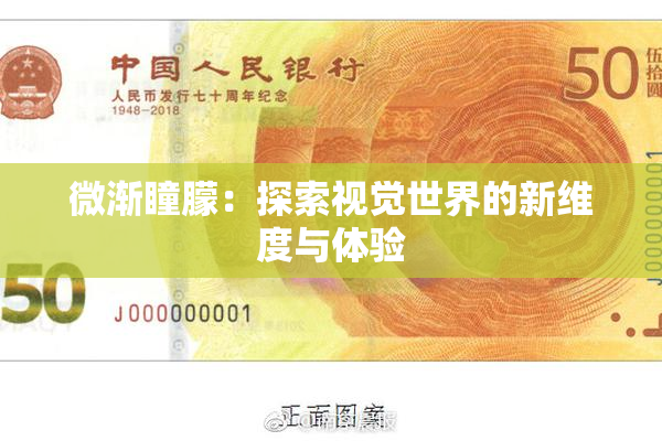 微渐瞳朦：探索视觉世界的新维度与体验