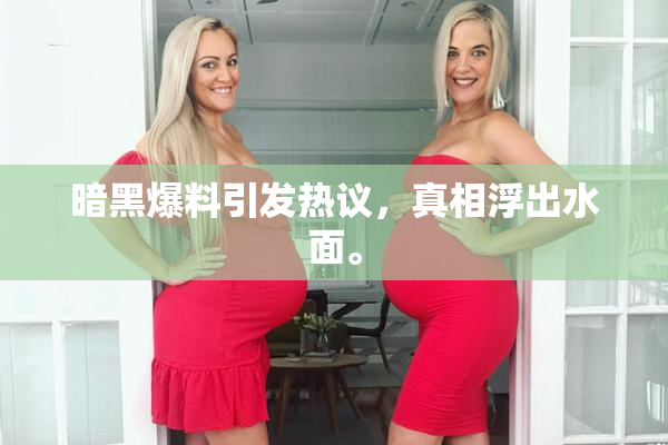 暗黑爆料引发热议，真相浮出水面。