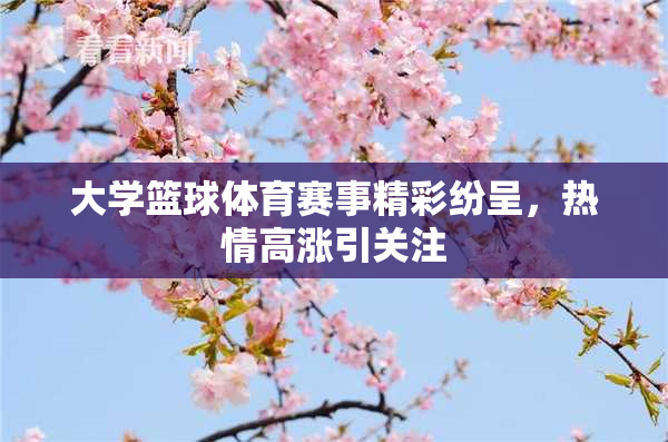 大学篮球体育赛事精彩纷呈，热情高涨引关注