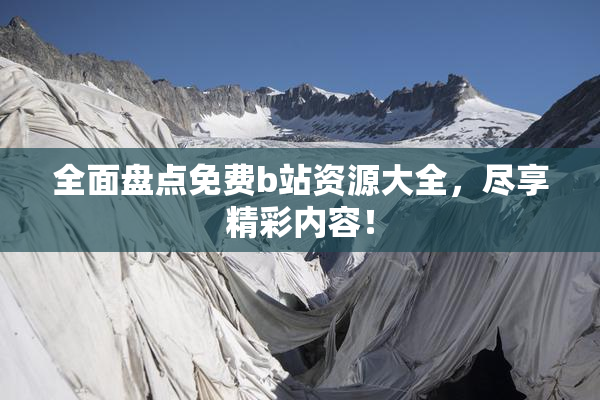 全面盘点免费b站资源大全，尽享精彩内容！