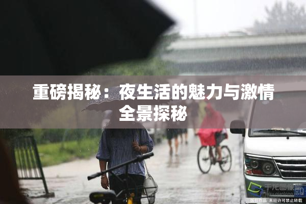 重磅揭秘：夜生活的魅力与激情全景探秘