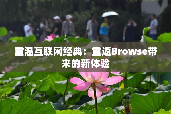 重温互联网经典：重返Browse带来的新体验