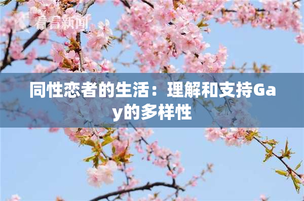 同性恋者的生活：理解和支持Gay的多样性