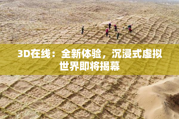 3D在线：全新体验，沉浸式虚拟世界即将揭幕