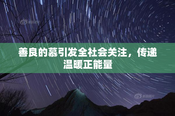 善良的慕引发全社会关注，传递温暖正能量