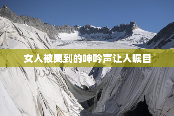 女人被爽到的呻吟声让人瞩目